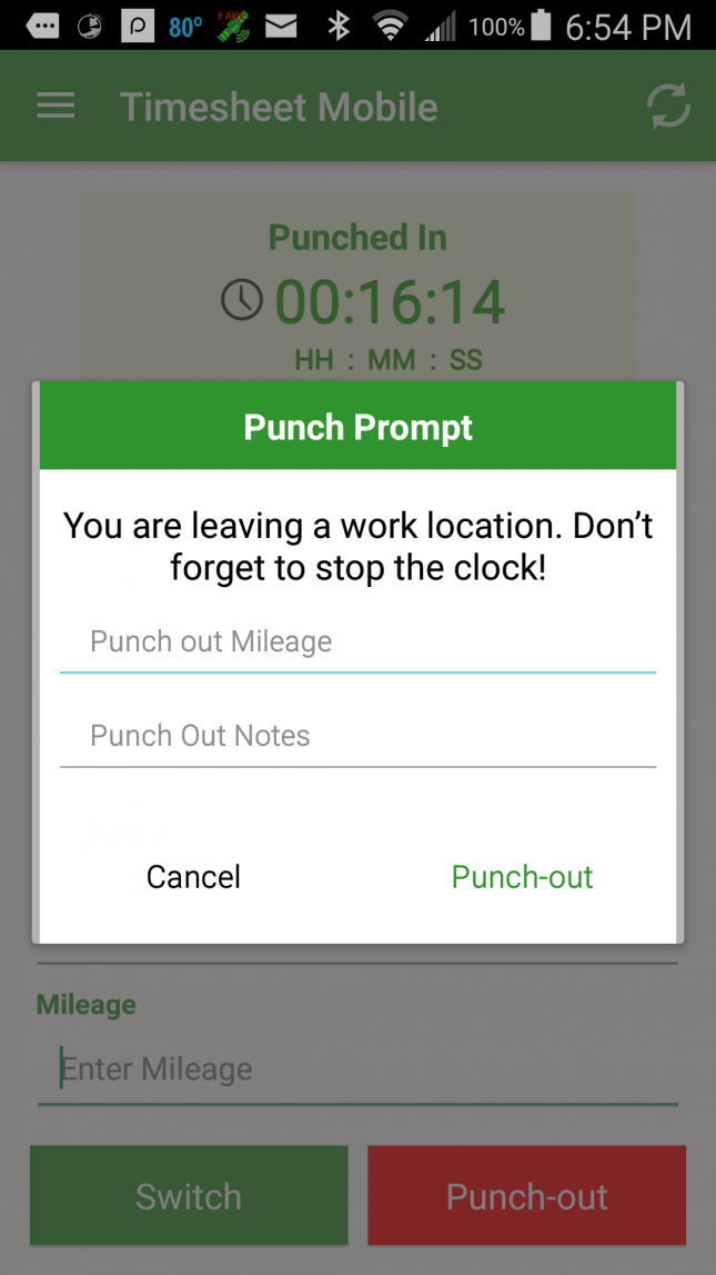 App Spotlight Timesheet Mobile